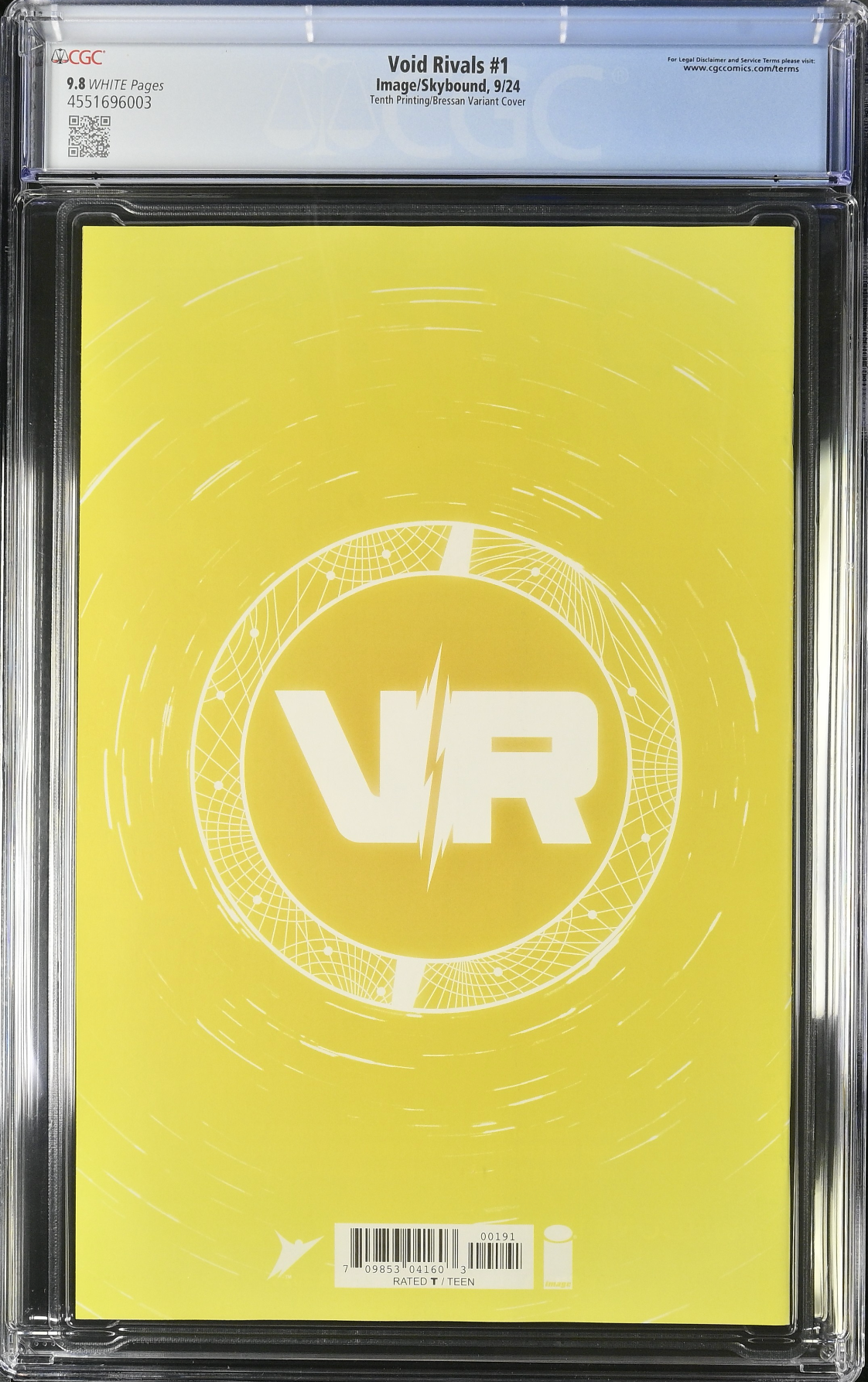 Void Rivals #1 Tenth Printing - Cover I - Bressan Variant CGC 9.8