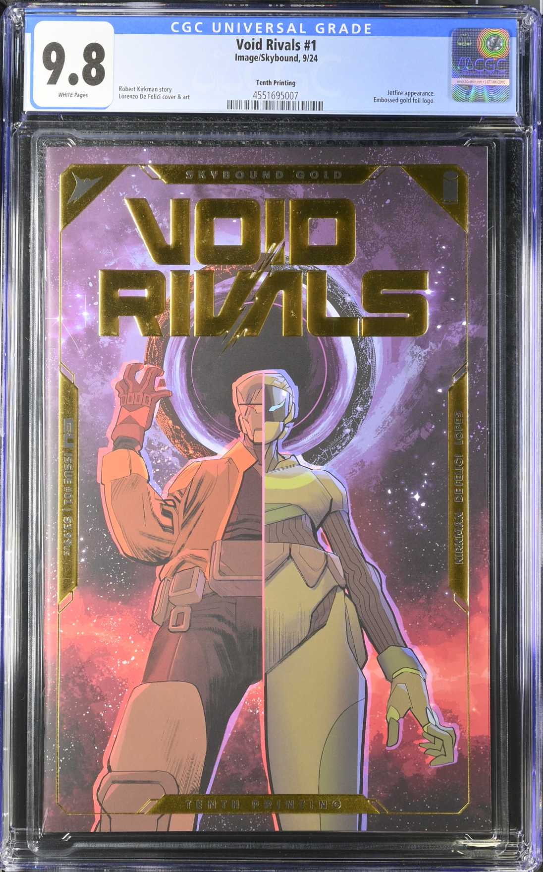 Void Rivals #1 Tenth Printing - Cover A - De FeliciI Foil CGC 9.8