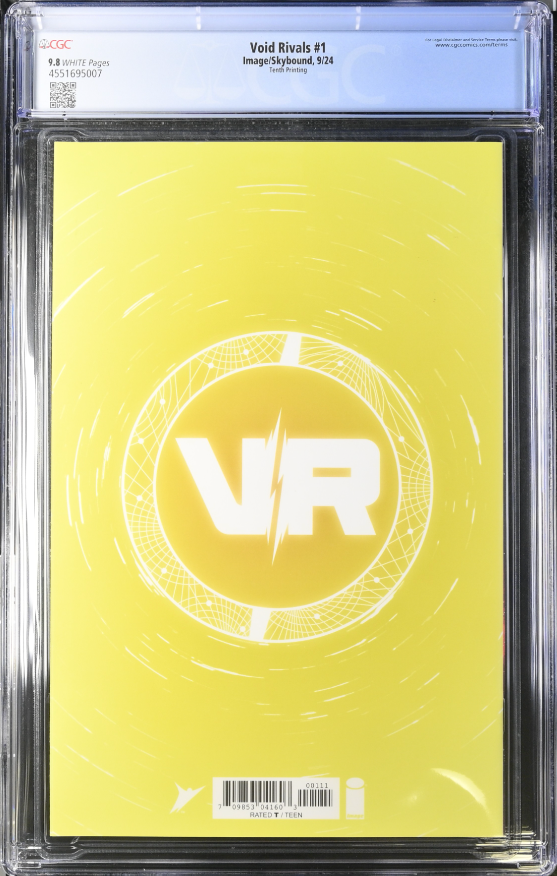 Void Rivals #1 Tenth Printing - Cover A - De FeliciI Foil CGC 9.8