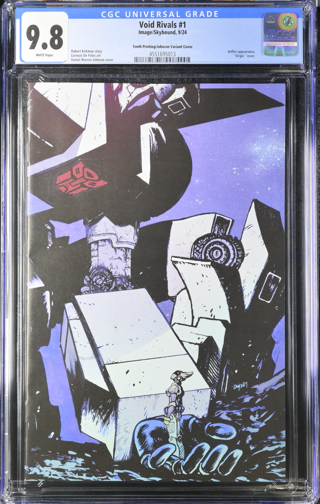 Void Rivals #1 Tenth Printing - Cover G - Johnson Variant CGC 9.8