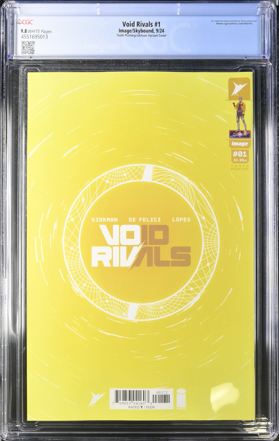 Void Rivals #1 Tenth Printing - Cover G - Johnson Variant CGC 9.8