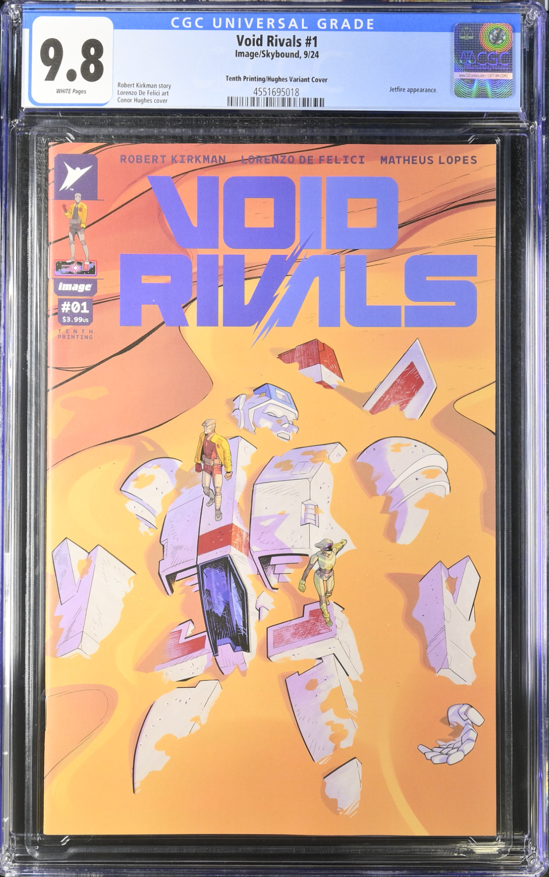 Void Rivals #1 Tenth Printing - Cover J - Hughes Variant CGC 9.8