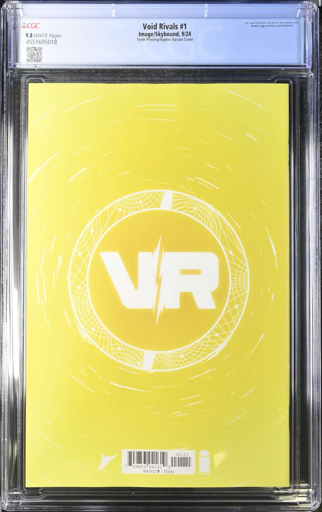 Void Rivals #1 Tenth Printing - Cover J - Hughes Variant CGC 9.8