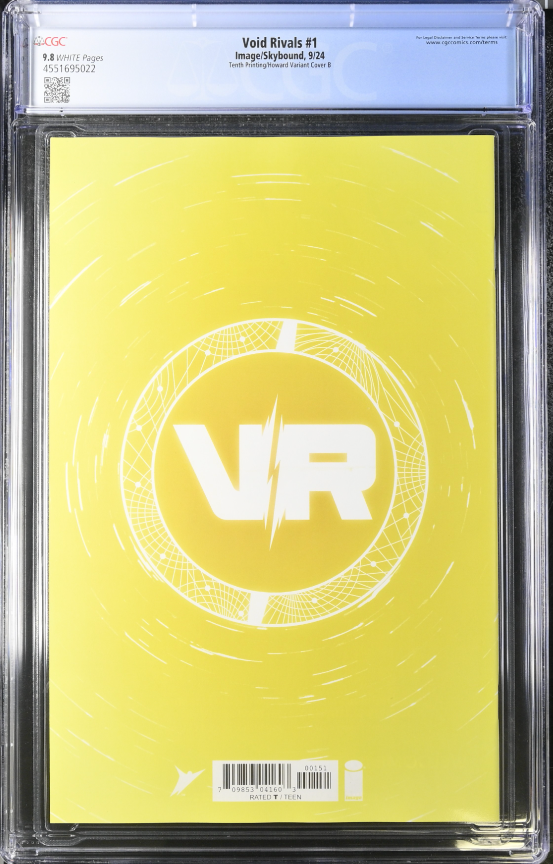 Void Rivals #1 Tenth Printing - Cover E - Howard Solila Variant CGC 9.8