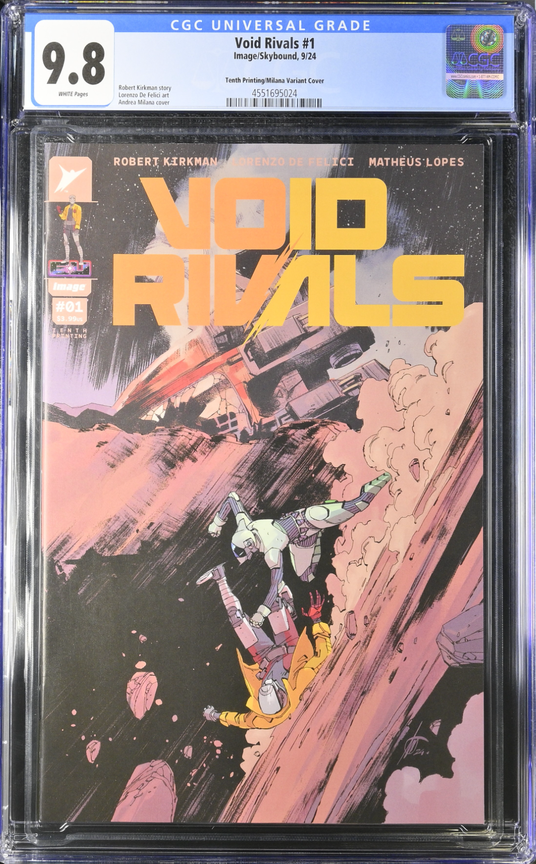 Void Rivals #1 Tenth Printing - Cover F - Milana Variant CGC 9.8