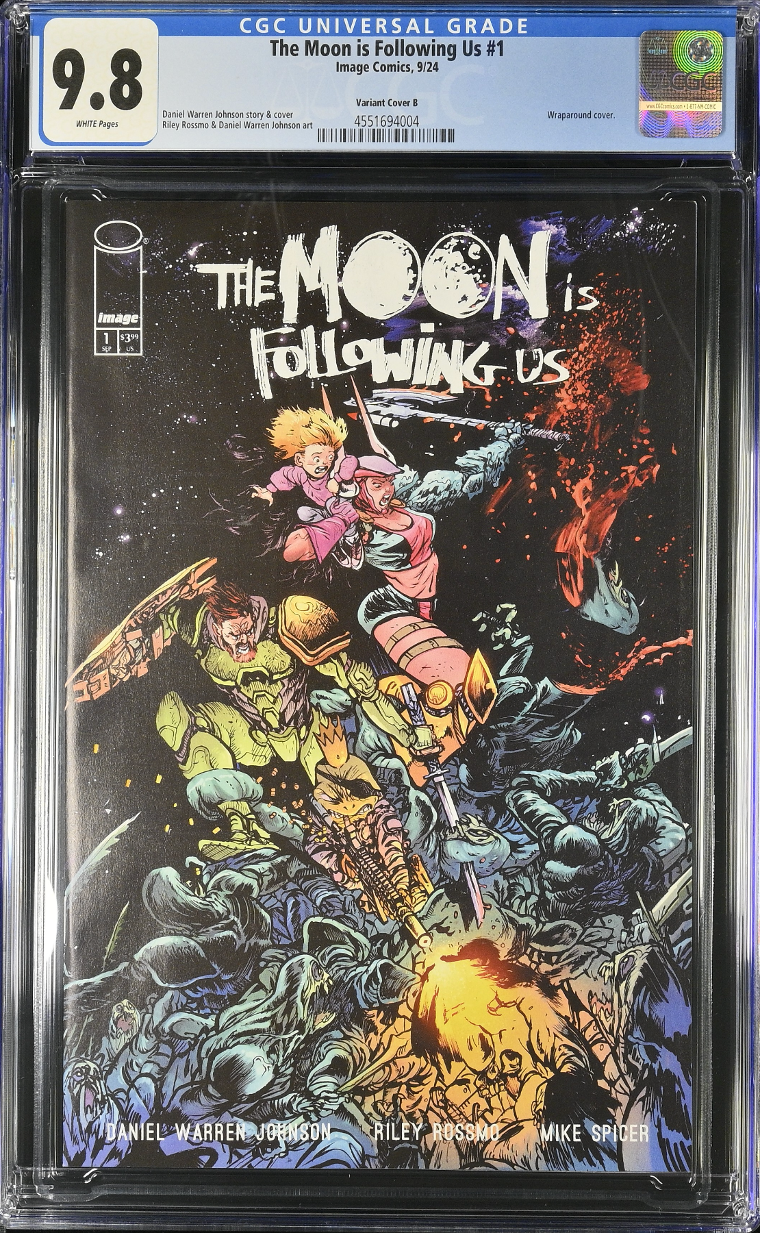 The Moon is Following Us #1 Rossmo Variant CGC 9.8