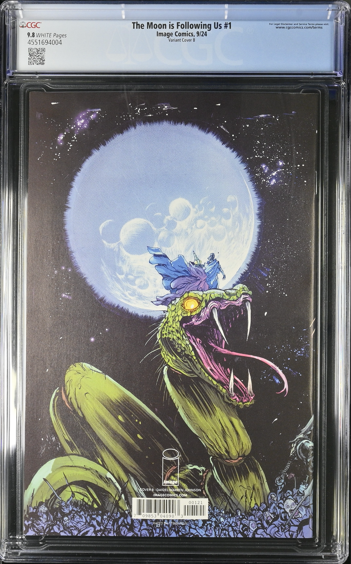 The Moon is Following Us #1 Rossmo Variant CGC 9.8