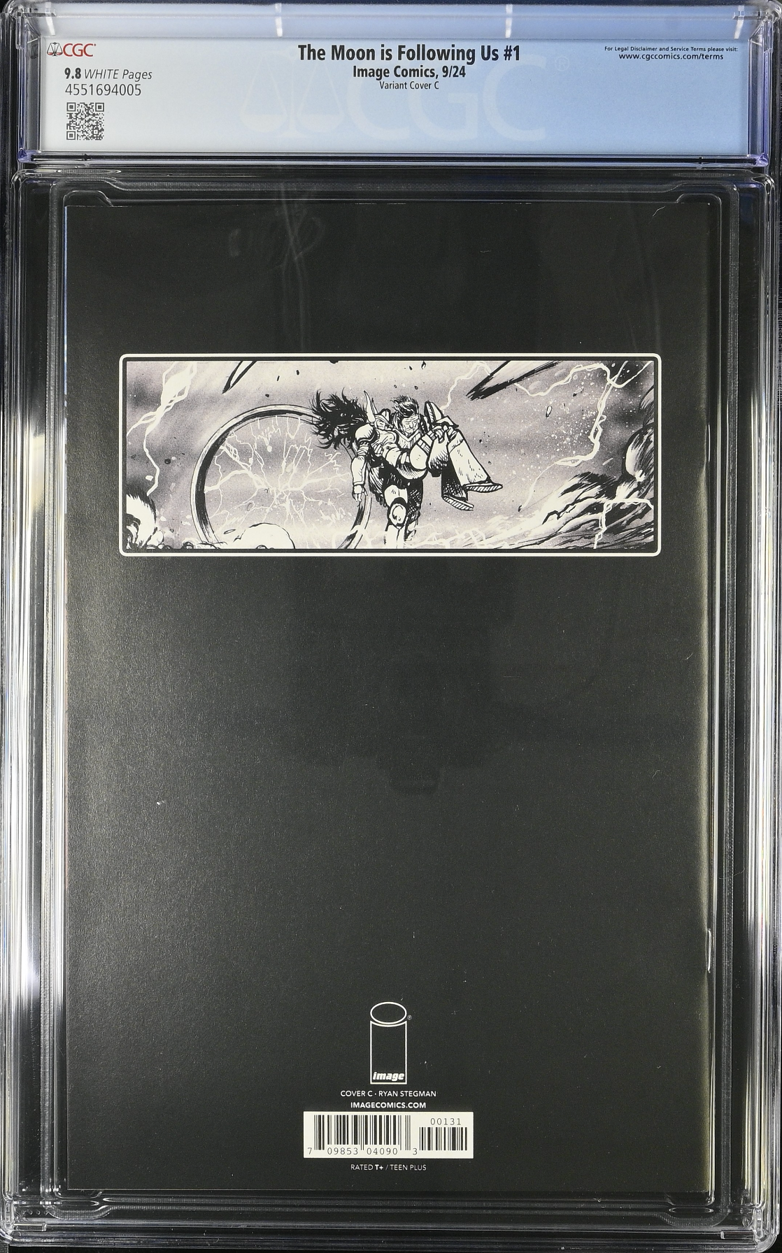 The Moon is Following Us #1 Stegman 1:15 Retailer Incentive Variant CGC 9.8