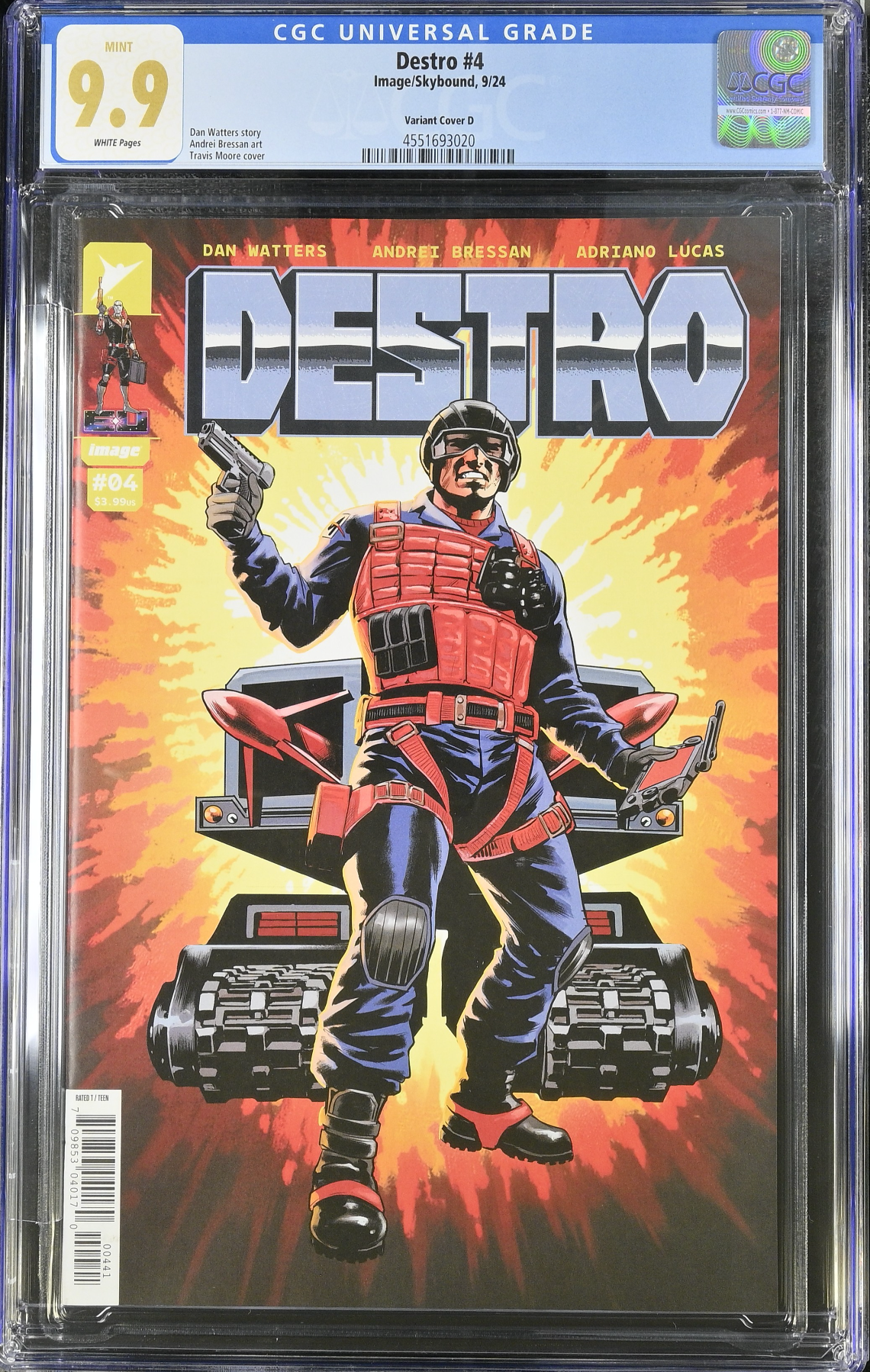 Destro #4 Moore 1:25 Retailer Incentive Variant CGC 9.9
