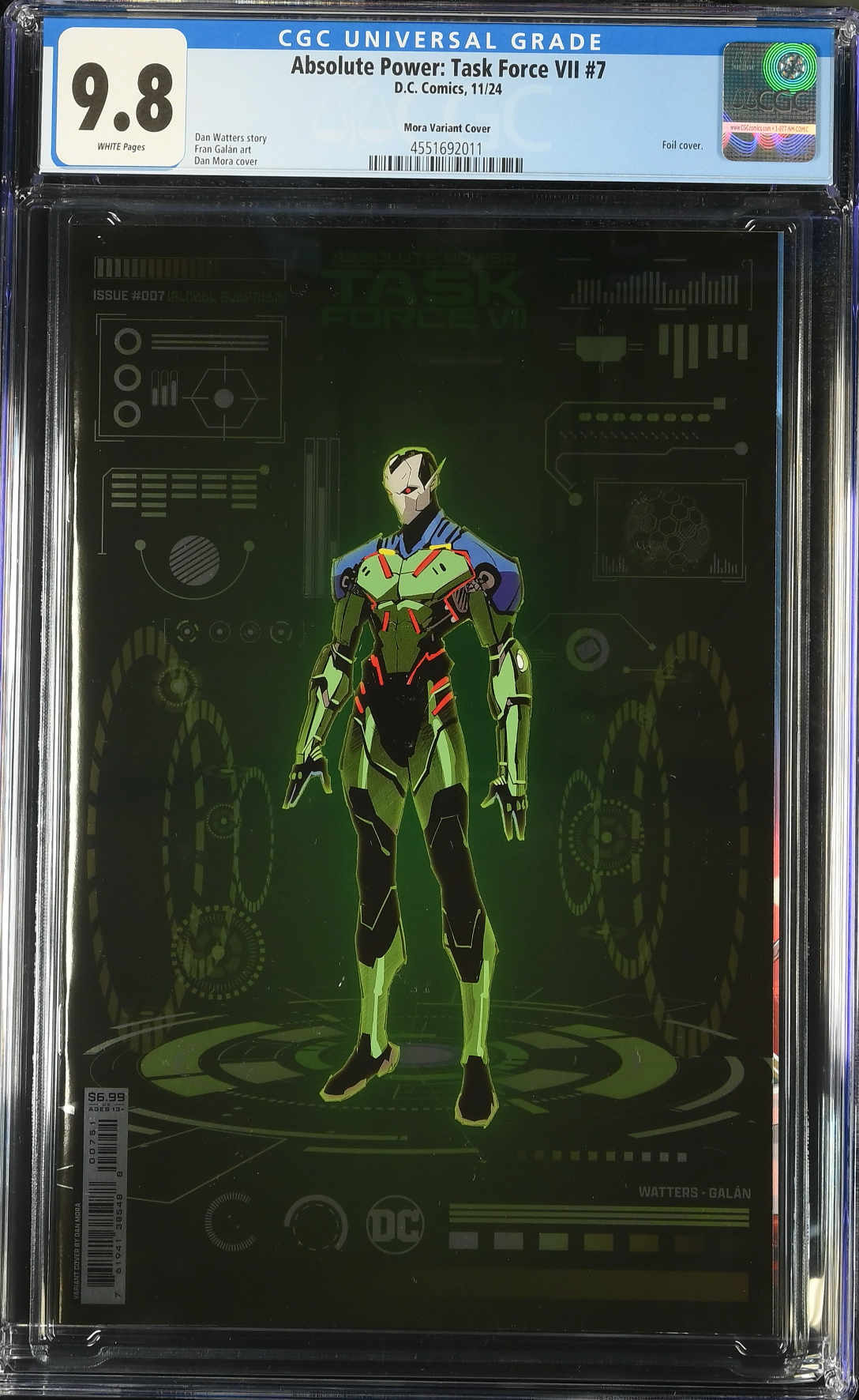 Absolute Power: Task Force VII #7 Mora Foil Variant CGC 9.8