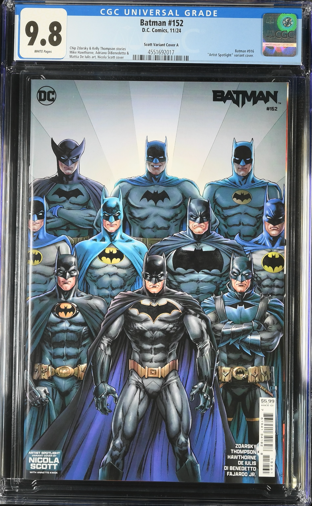 Batman #152 Scott Variant CGC 9.8