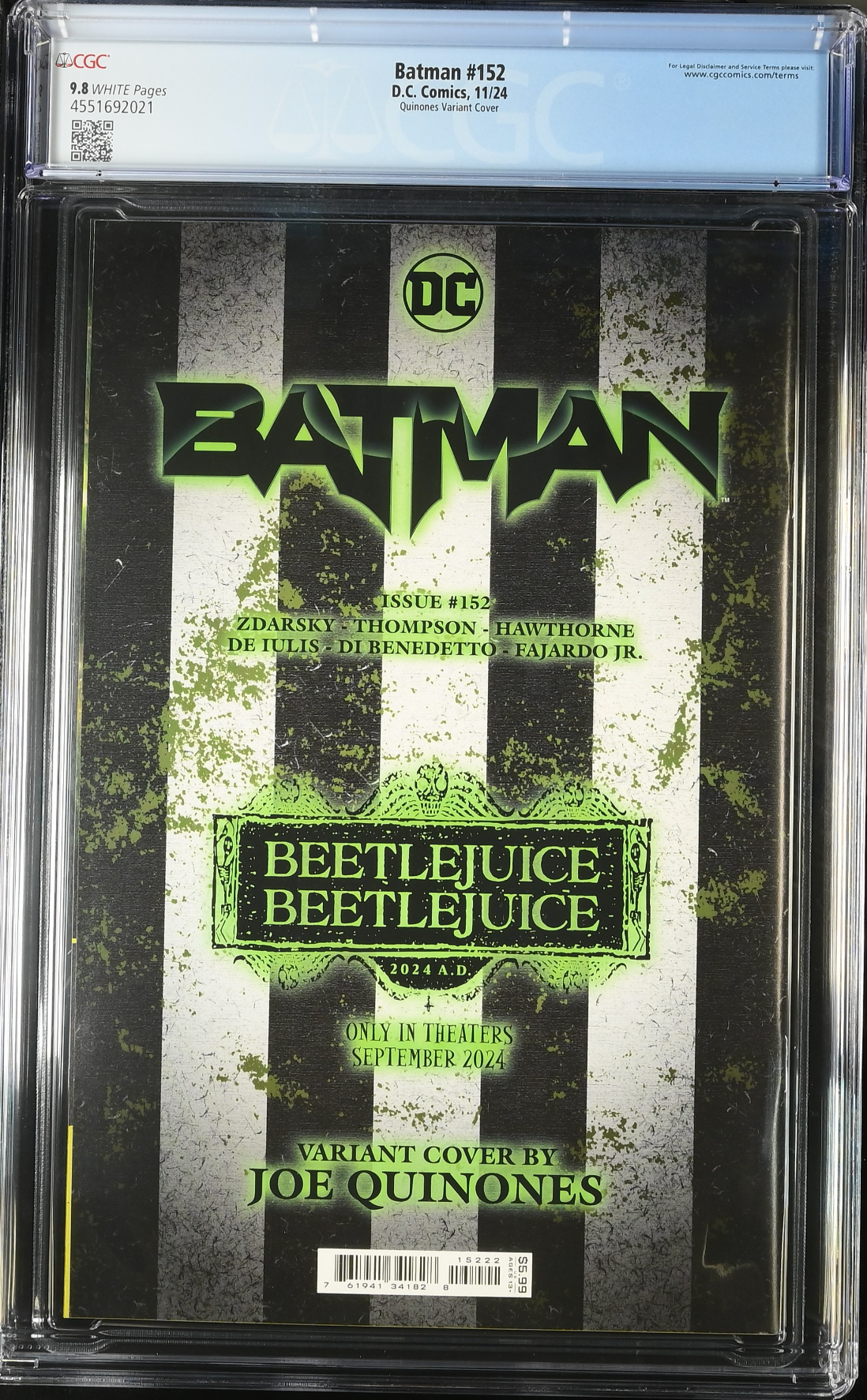 Batman #152 Quinones Beetlejuice Variant CGC 9.8