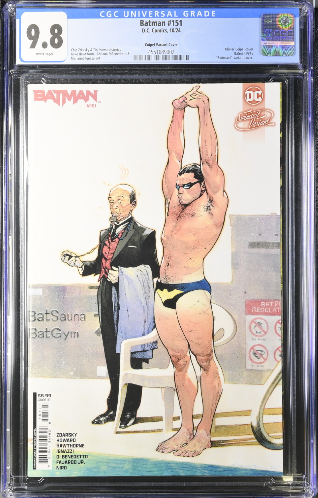 Batman #151 Coipel Swimsuit Variant CGC 9.8