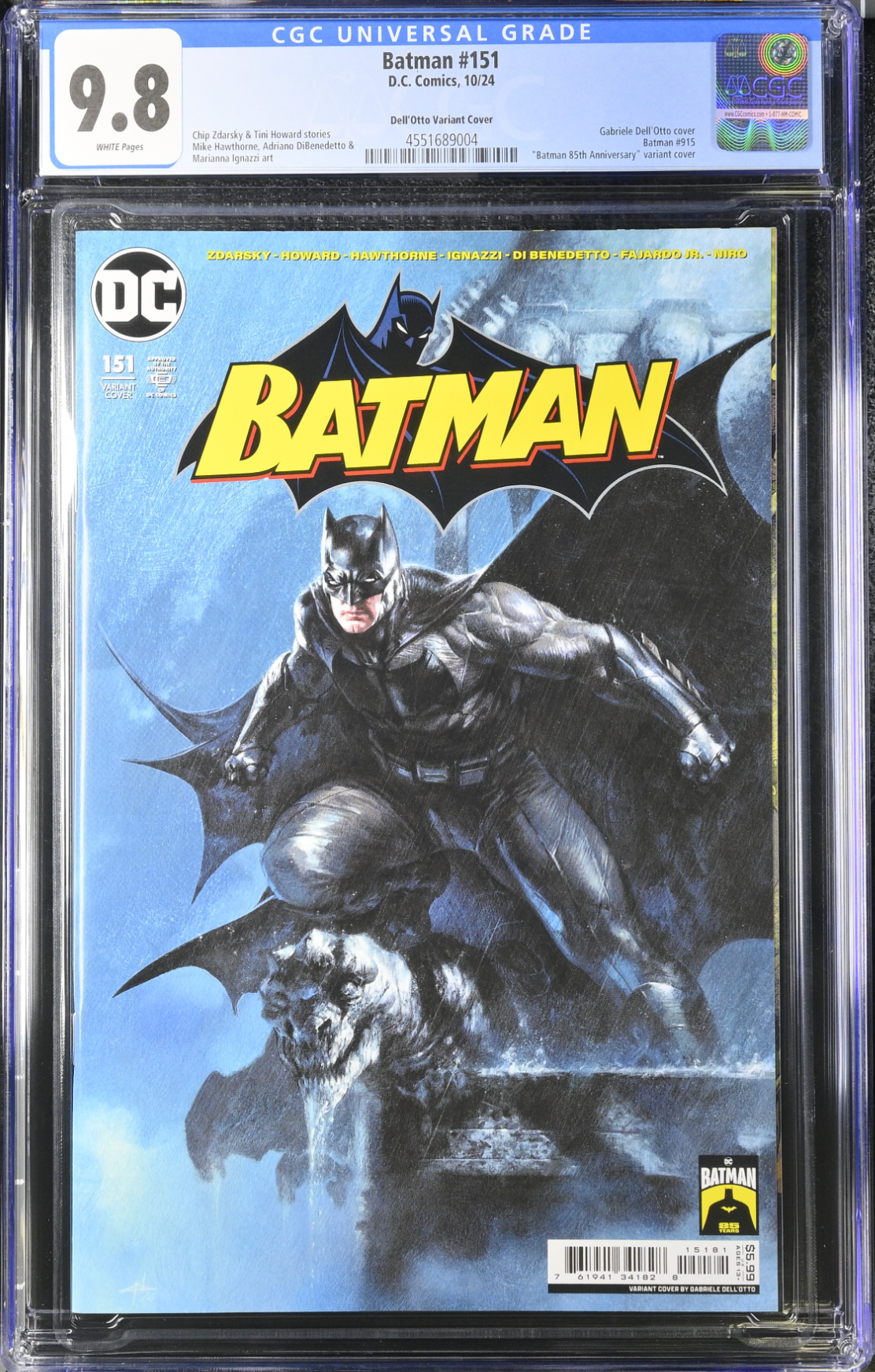 Batman #151 Dell'Otto Variant CGC 9.8