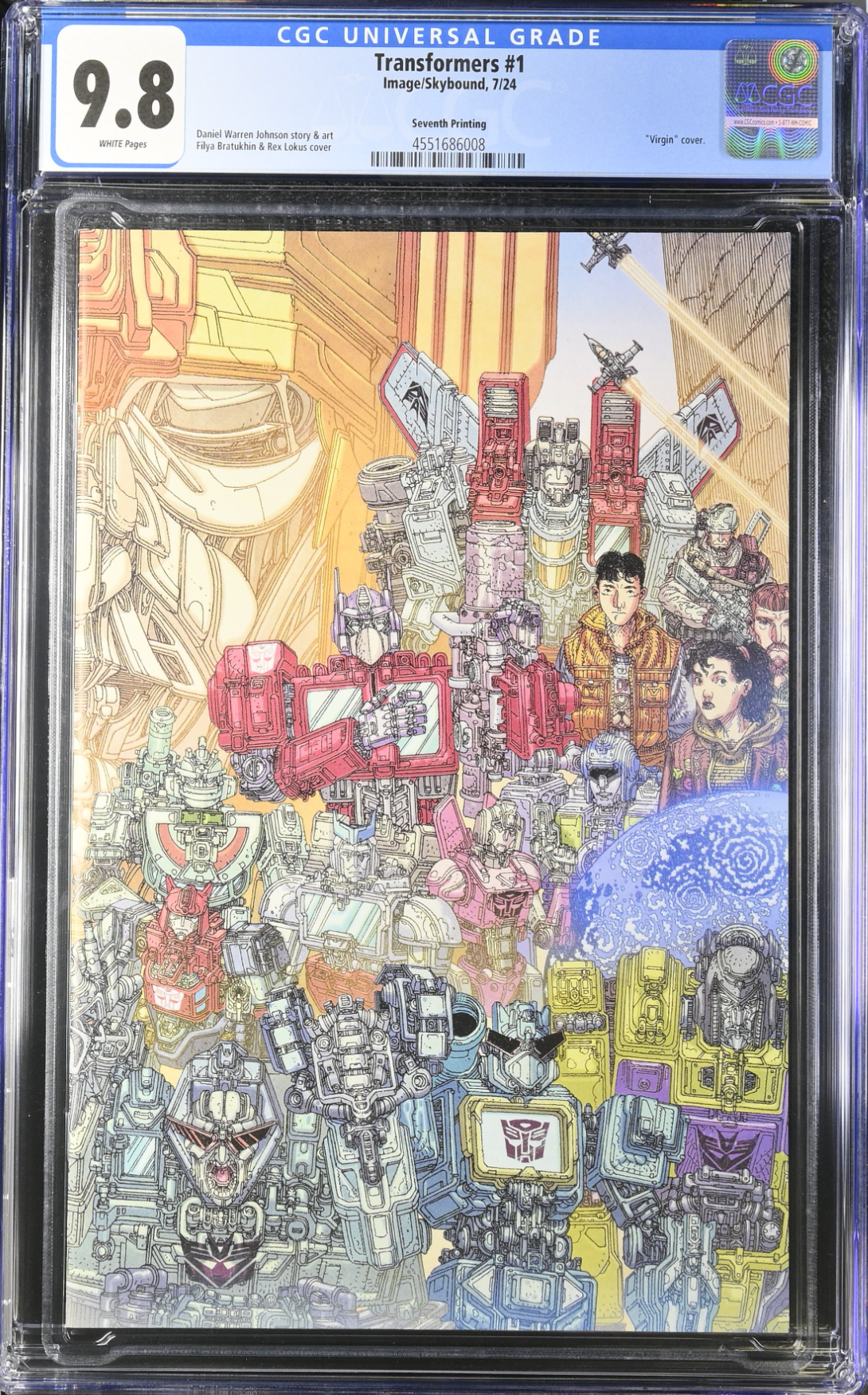 Transformers #1 Seventh Printing CGC 9.8
