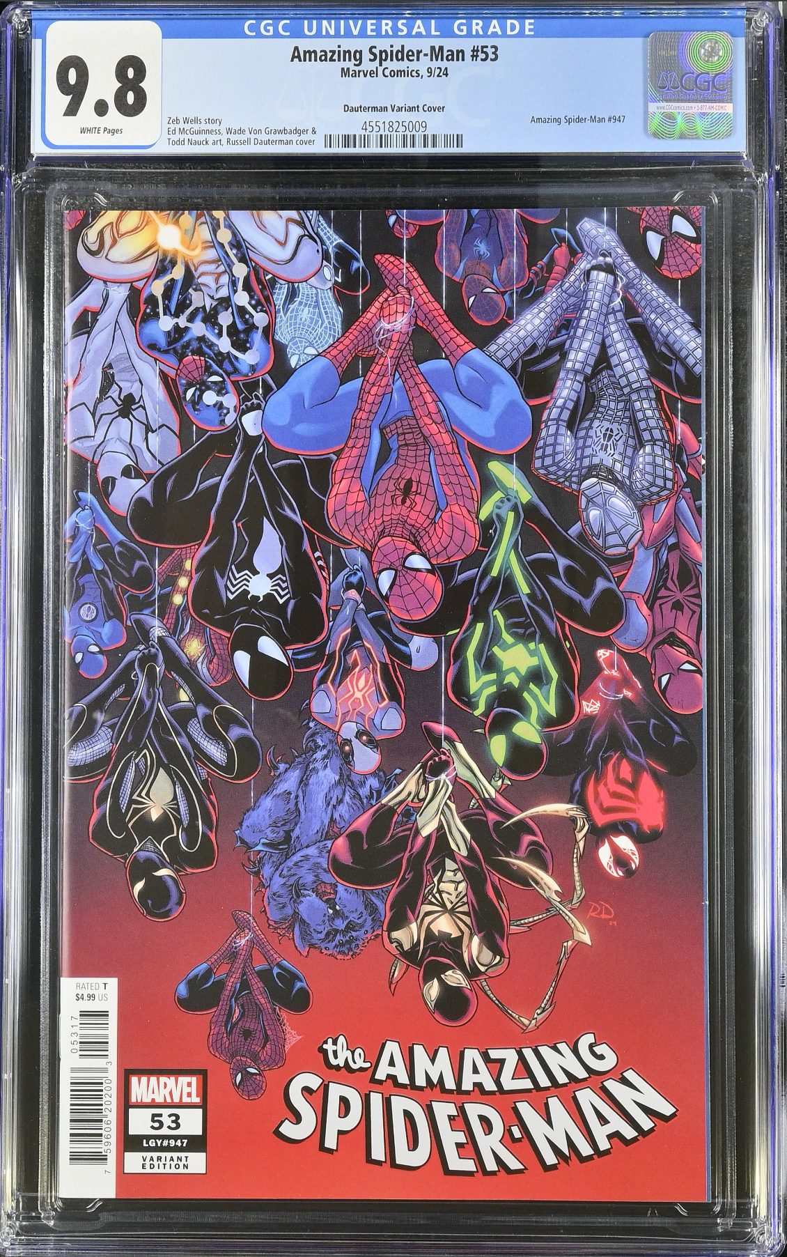 Amazing Spider-Man #53 Dauterman 1:25 Retailer Incentive Variant CGC 9.8