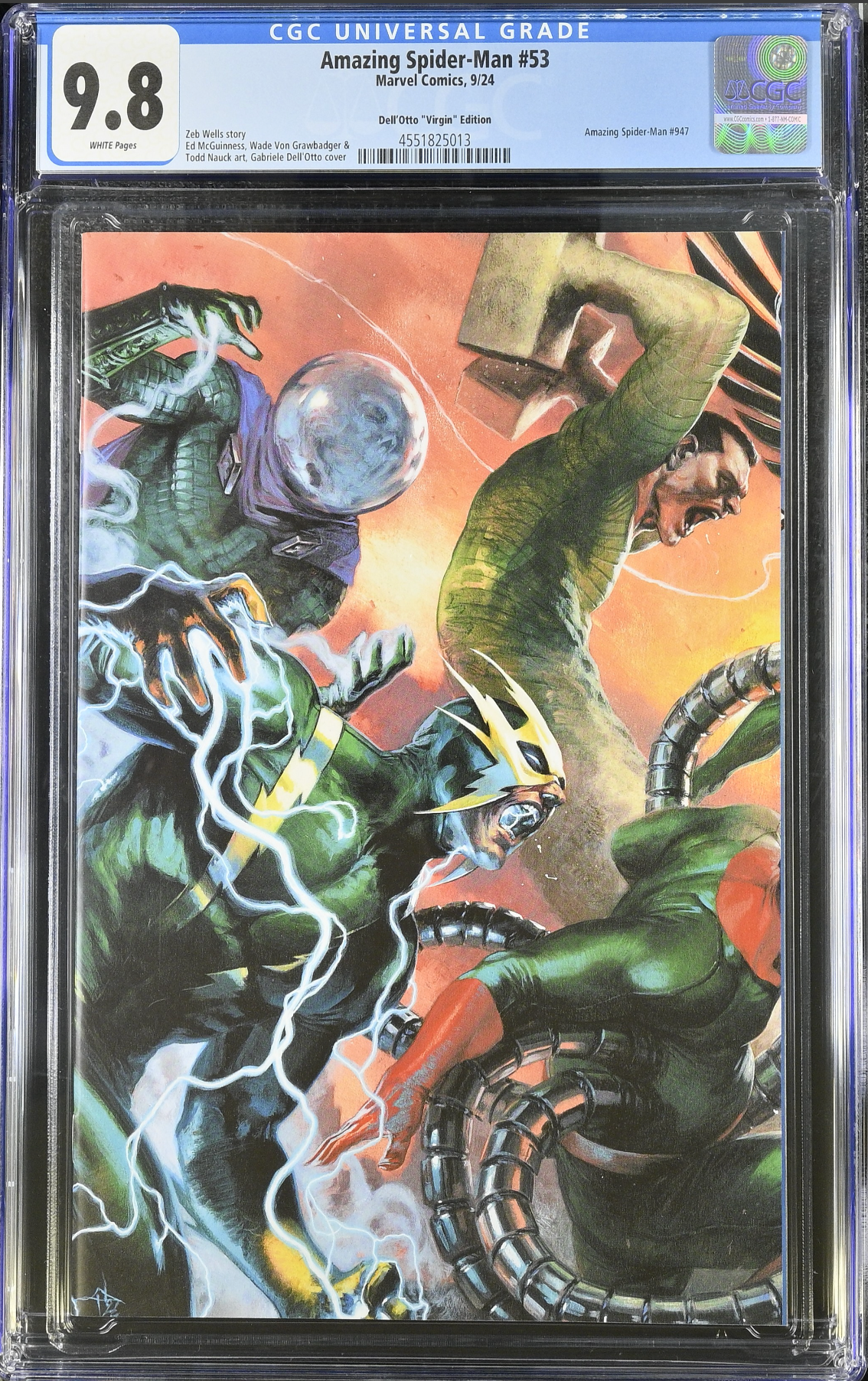 Amazing Spider-Man #53 Dell'Otto Connecting 1:50 Virgin Retailer Incentive Variant CGC 9.8