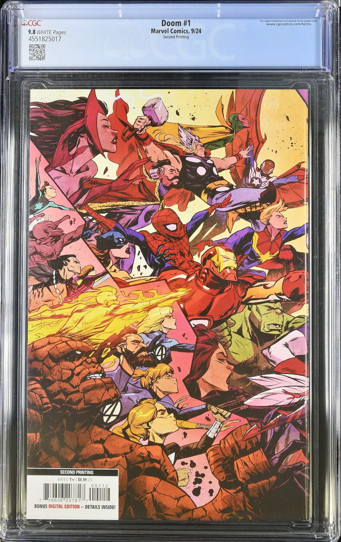 Doom #1 Second Printing CGC 9.8