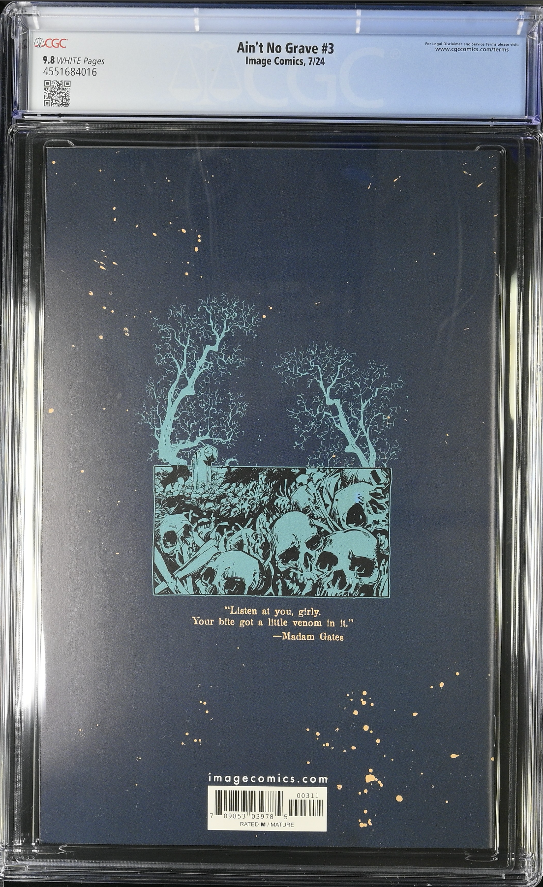 Ain't No Grave #3 CGC 9.8