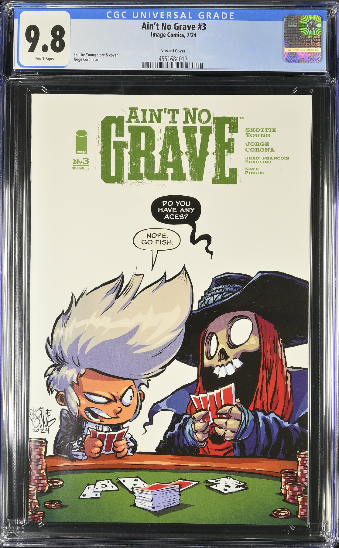 Ain't No Grave #3 Young 1:25 Retailer Incentive Variant CGC 9.8