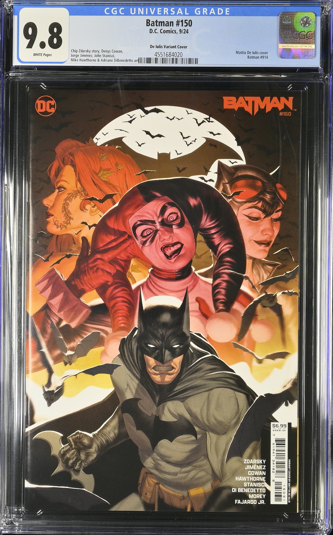Batman #150 De Iulis Variant CGC 9.8
