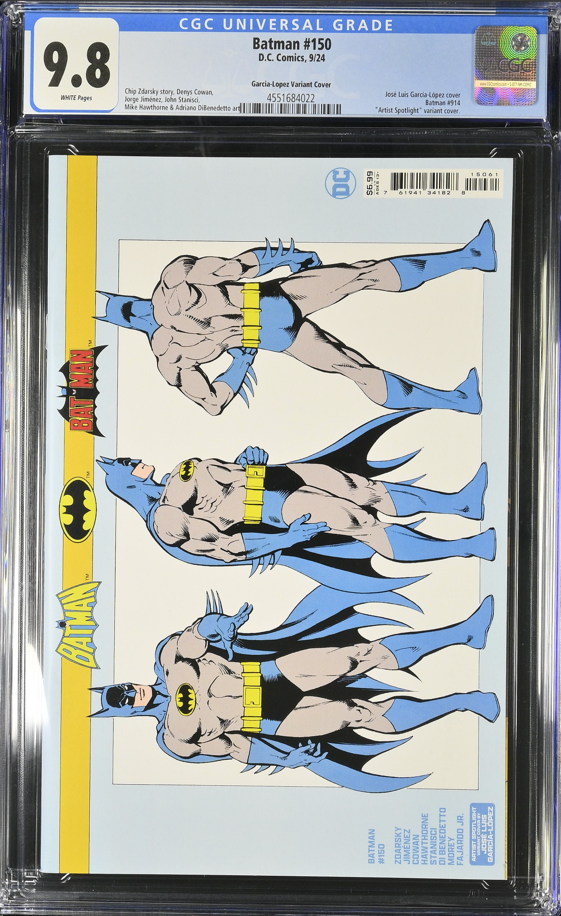 Batman #150 Garcia-Lopez Variant CGC 9.8
