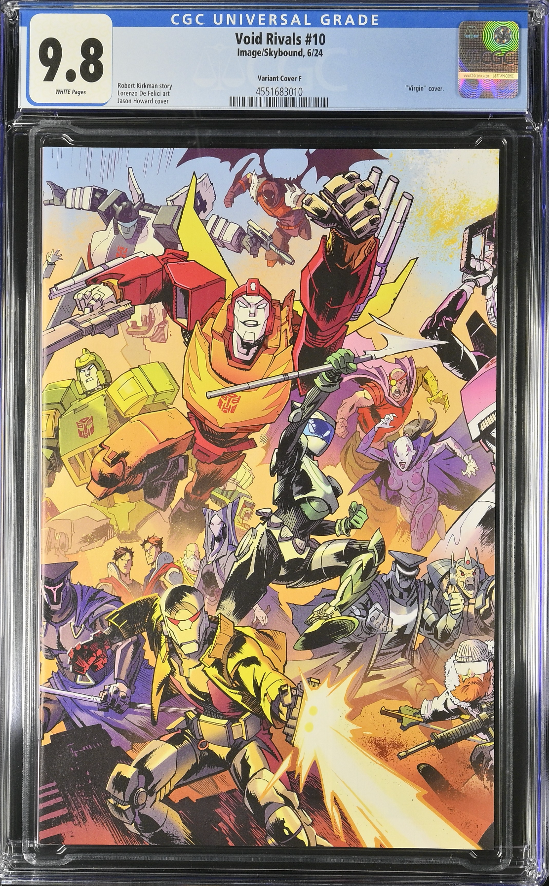 Void Rivals #10 Howard Energon Universe Anniversary Connecting Variant CGC 9.8