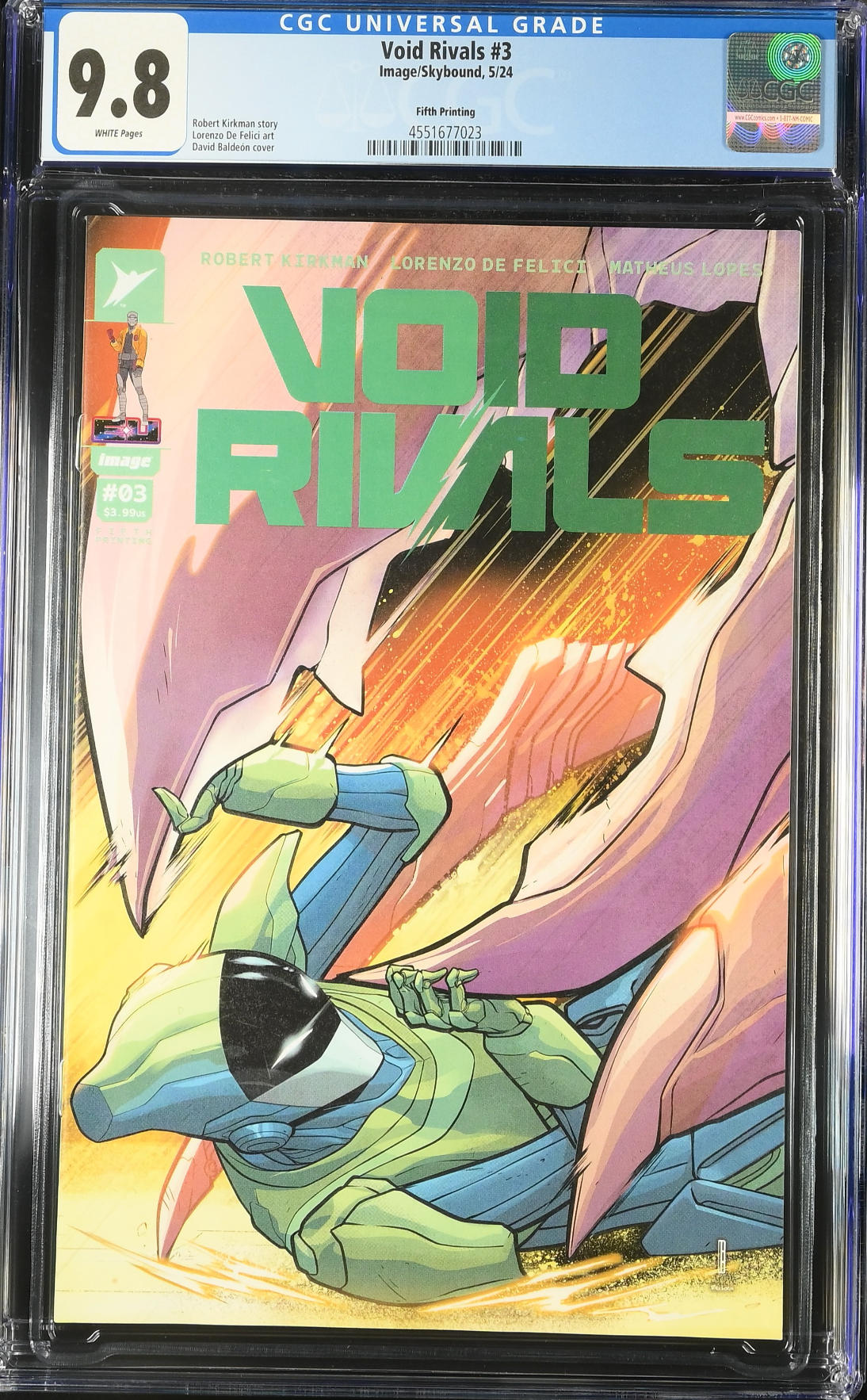 Void Rivals #3 Fifth Printing CGC 9.8