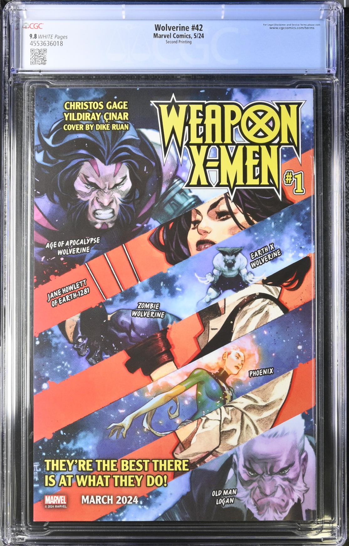 Wolverine #42 Second Printing CGC 9.8