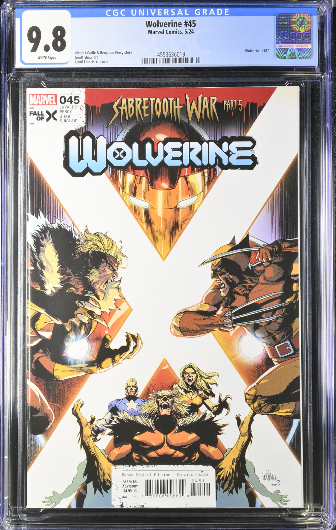 Wolverine #45 CGC 9.8