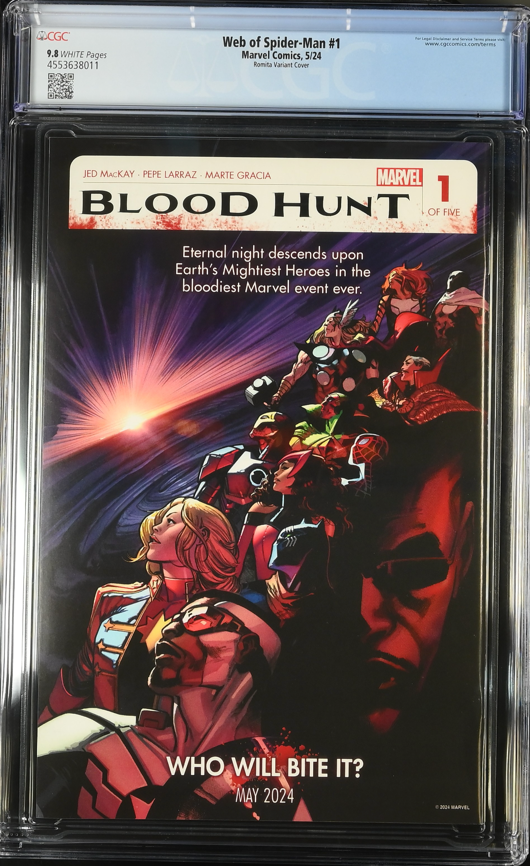 Web of Spider-Man #1 Romita Jr. Variant CGC 9.8
