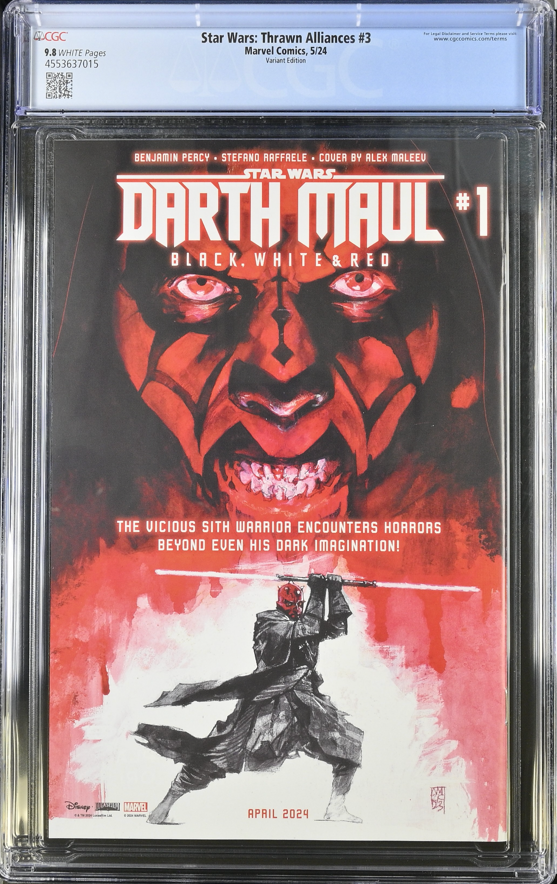 Star Wars: Thrawn Alliances #3 Wu Variant CGC 9.8