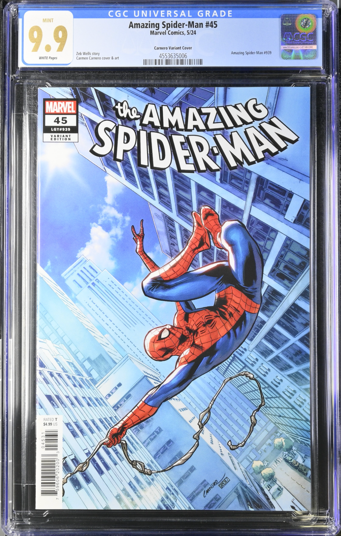 Amazing Spider-Man #45 Carnero Variant CGC 9.9