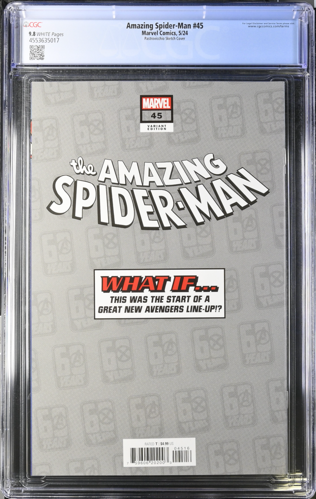 Amazing Spider-Man #45 Disney What if? 1:100 Retailer Incentive Variant CGC 9.8