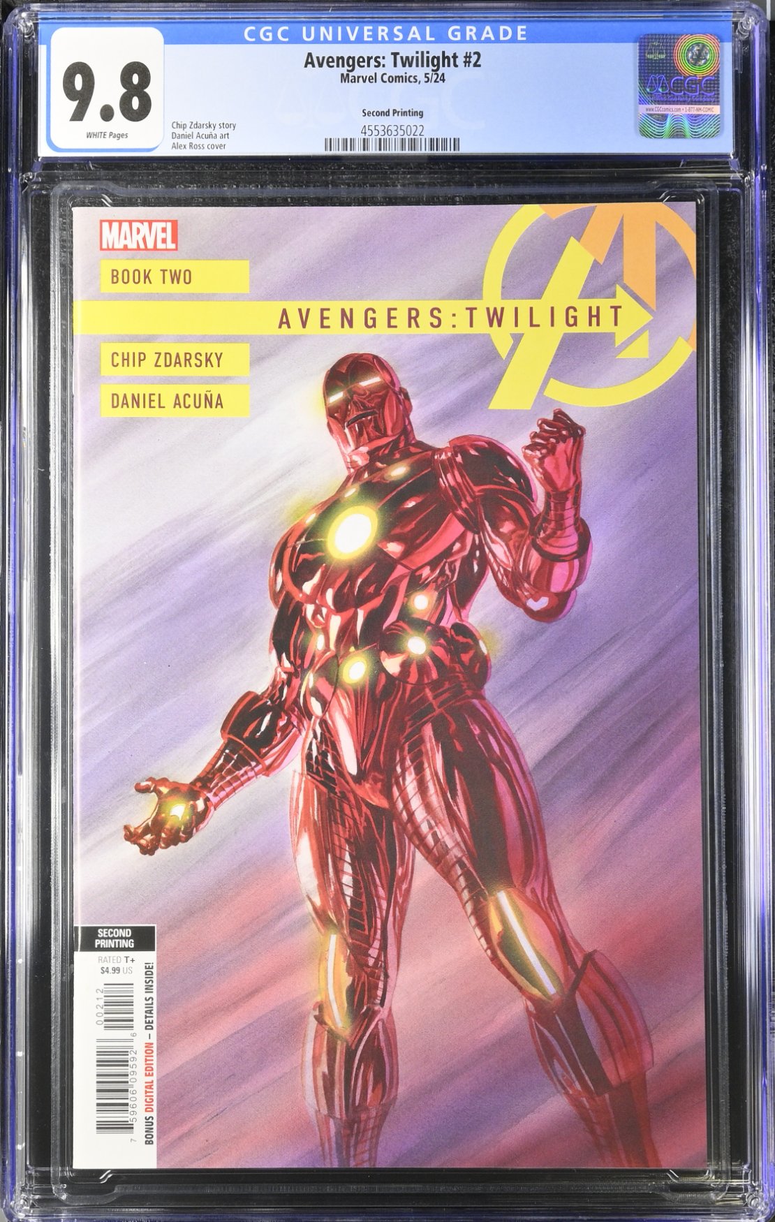 Avengers Twilight #2 Second Printing CGC 9.8