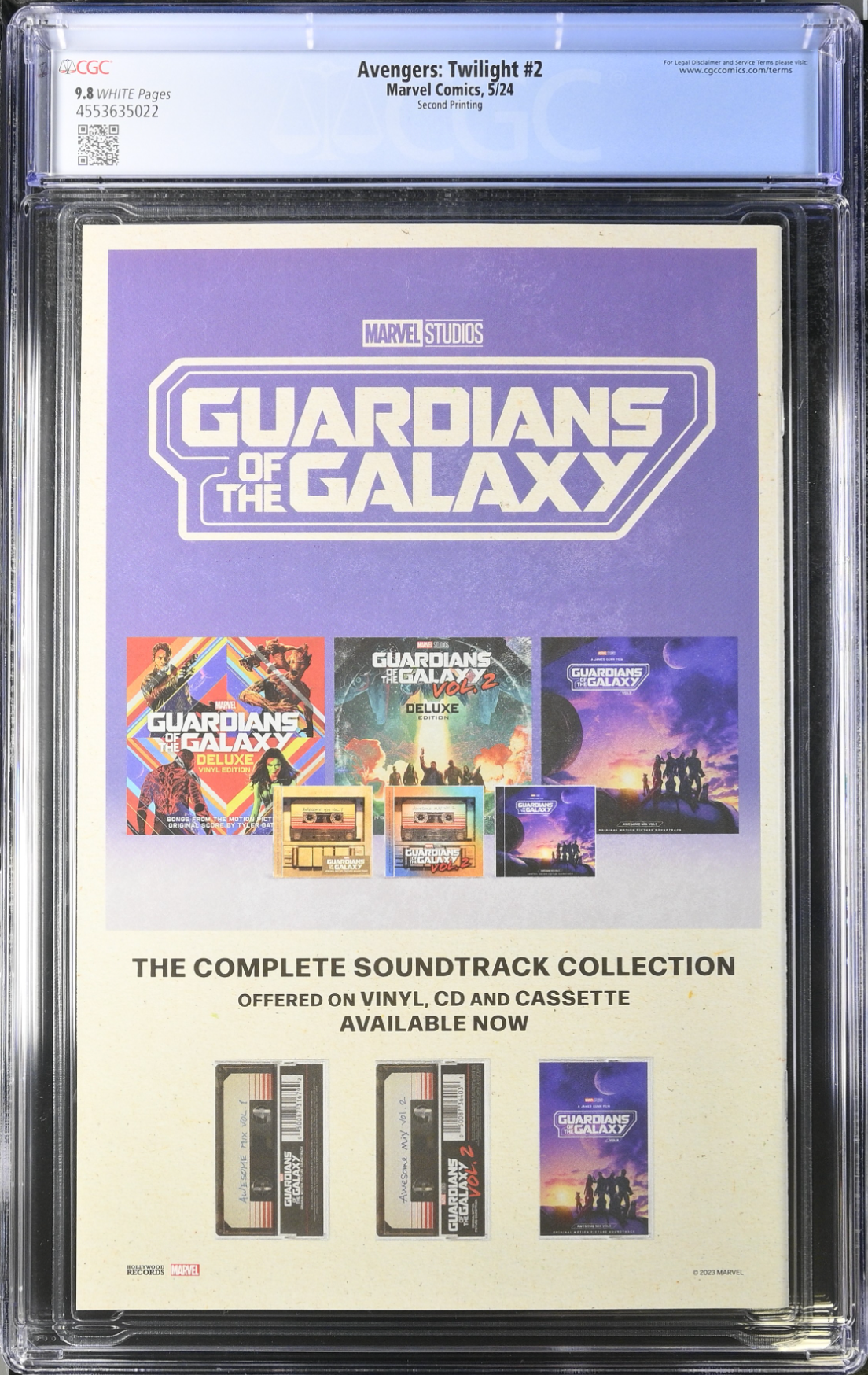 Avengers Twilight #2 Second Printing CGC 9.8