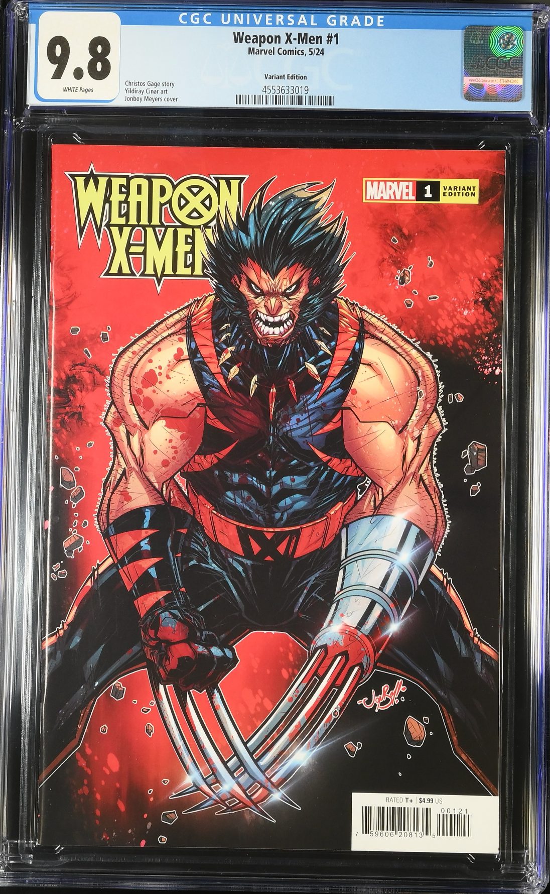 Weapon X-Men #1 Meyers Variant CGC 9.8