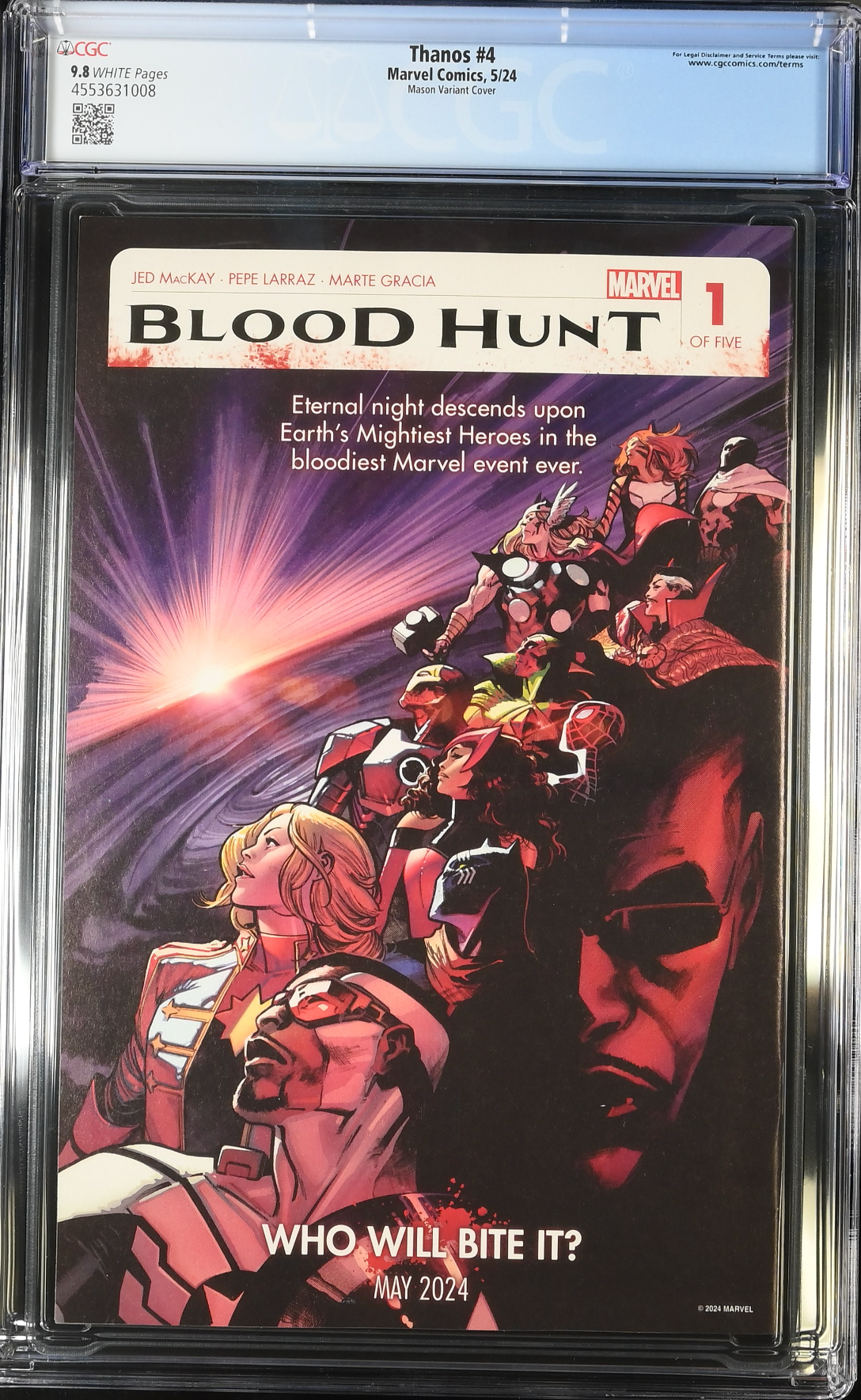 Thanos #4 Mason Variant CGC 9.8