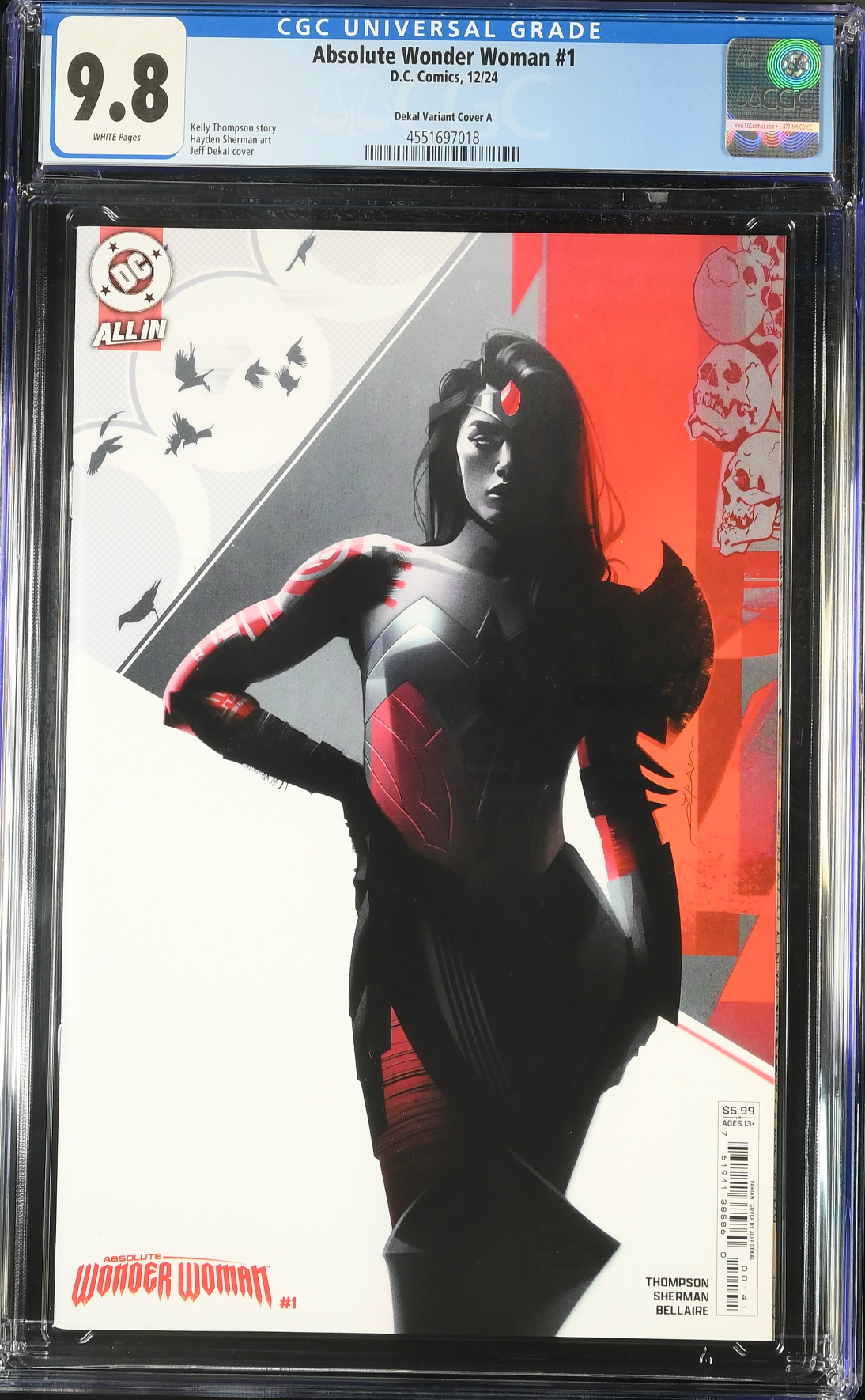 Absolute Wonder Woman #1 Dekal Variant CGC 9.8