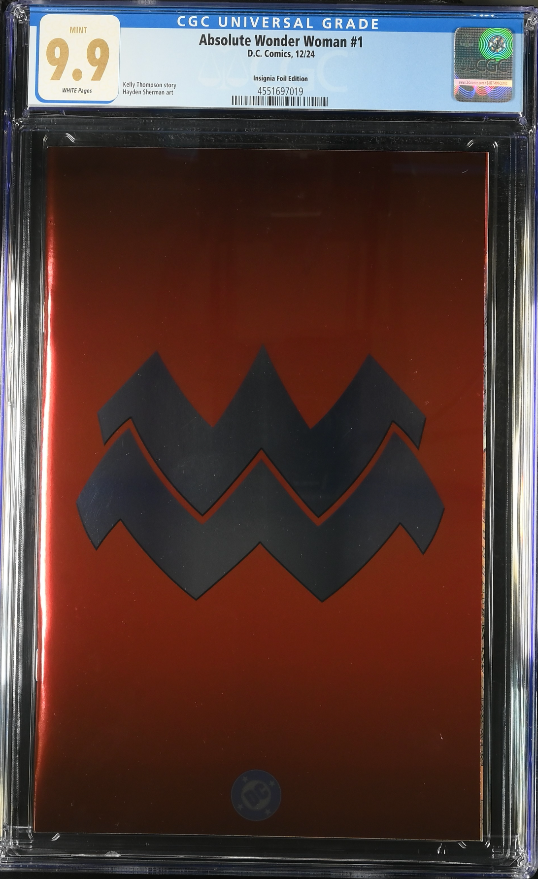 Absolute Wonder Woman #1 Insignia Foil Variant CGC 9.9