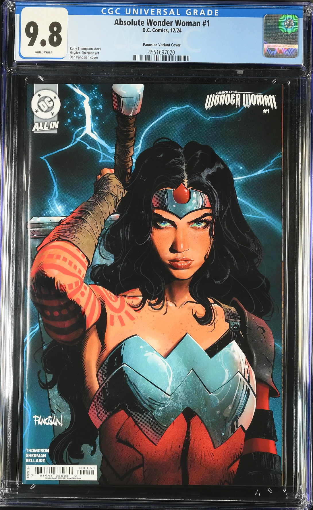 Absolute Wonder Woman #1 Panosian 1:25 Retailer Incentive Variant CGC 9.8