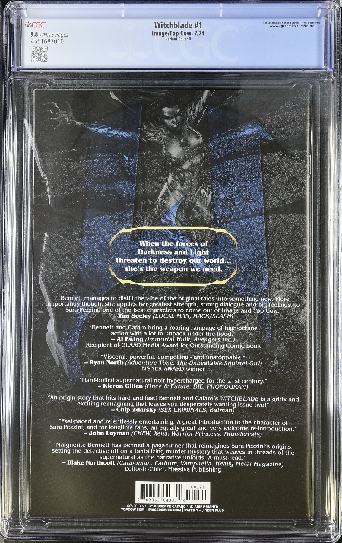 Witchblade #1 Carafo Variant CGC 9.8