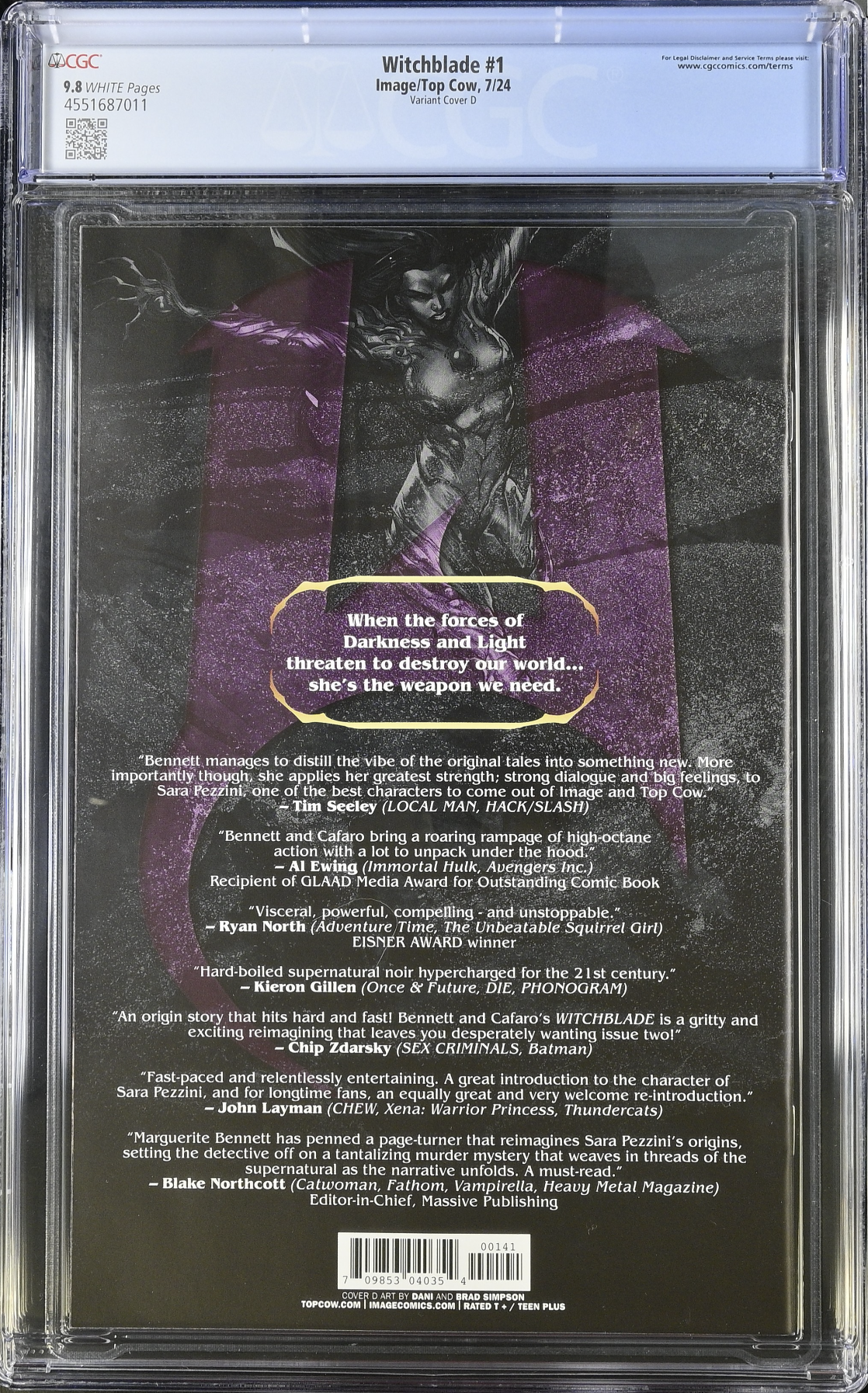 Witchblade #1 Strips 1:10 Retailer Incentive Variant CGC 9.8