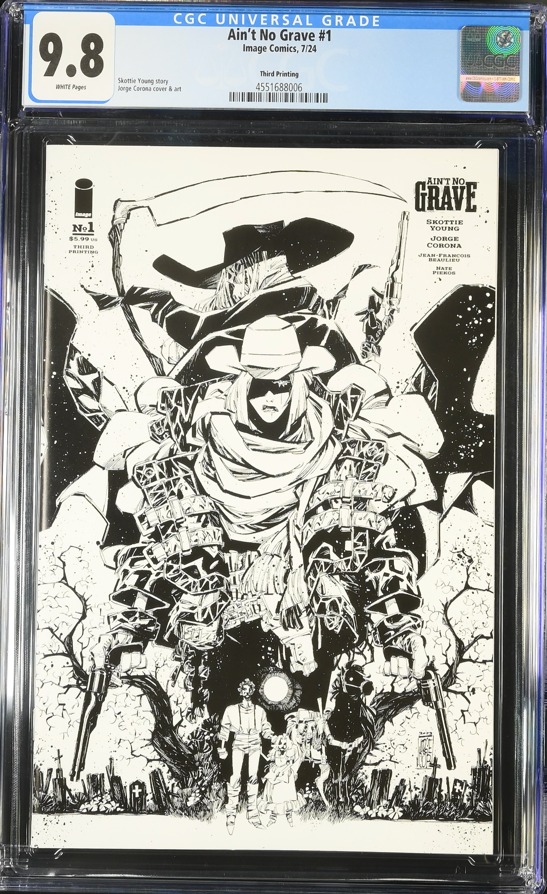 Ain't No Grave #1 Third Printing CGC 9.8