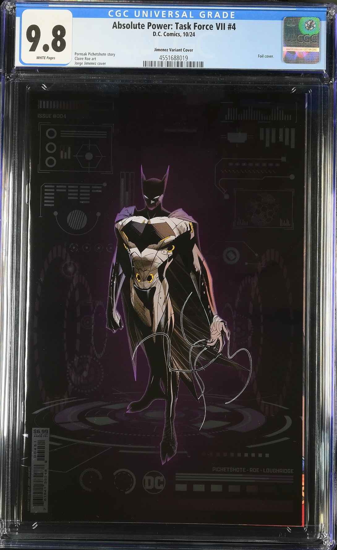 Absolute Power: Task Force VII #4 Jimenez Foil Variant CGC 9.8