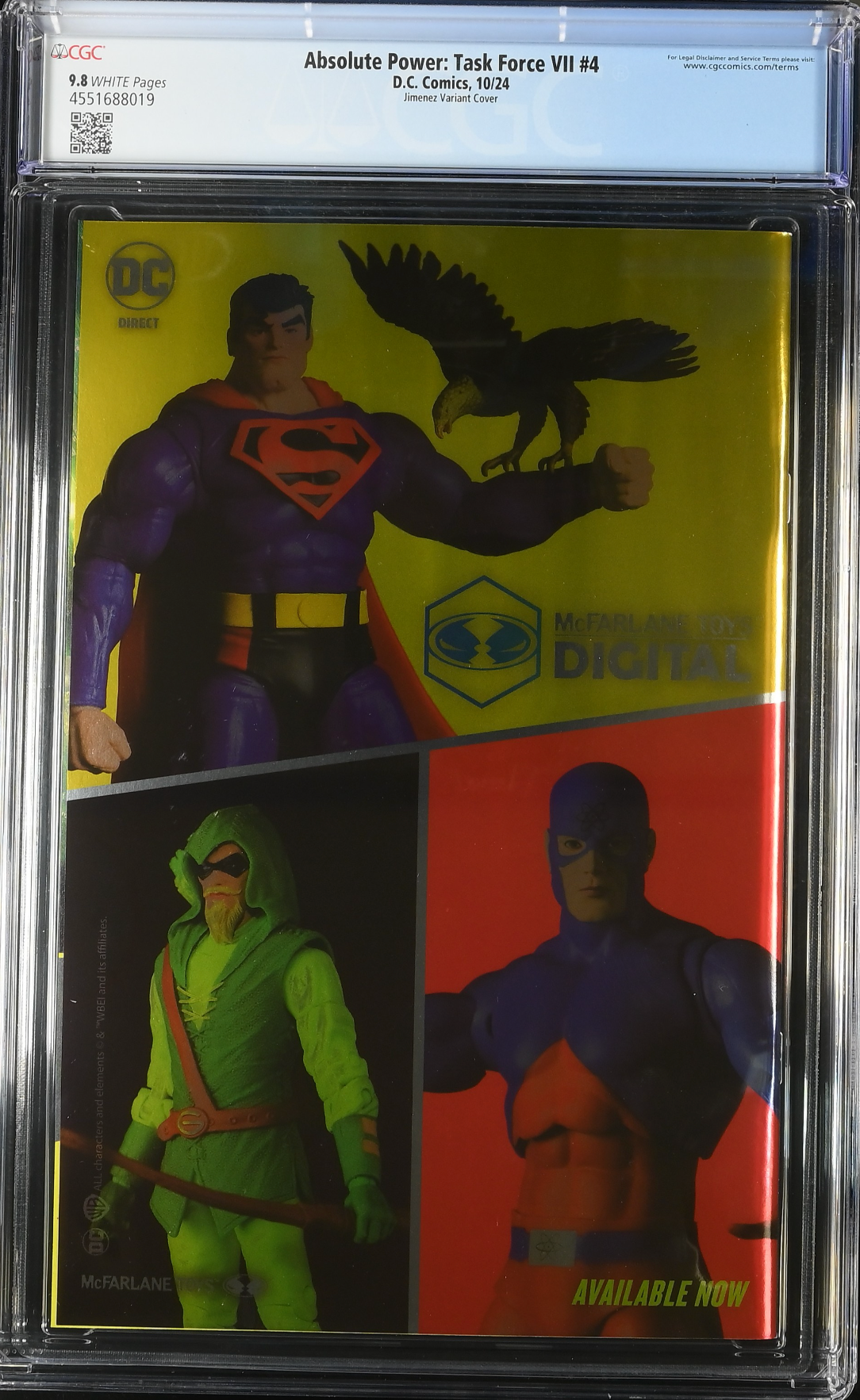 Absolute Power: Task Force VII #4 Jimenez Foil Variant CGC 9.8