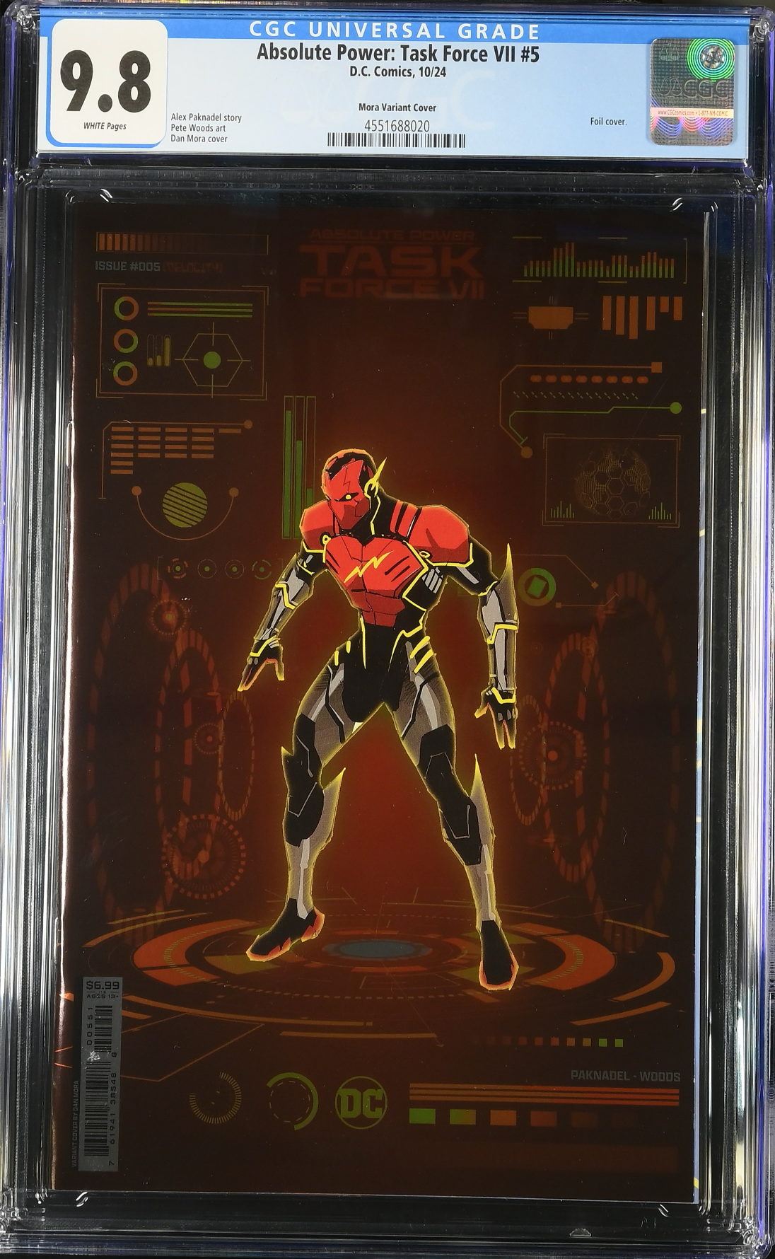 Absolute Power: Task Force VII #5 Mora Foil Variant CGC 9.8