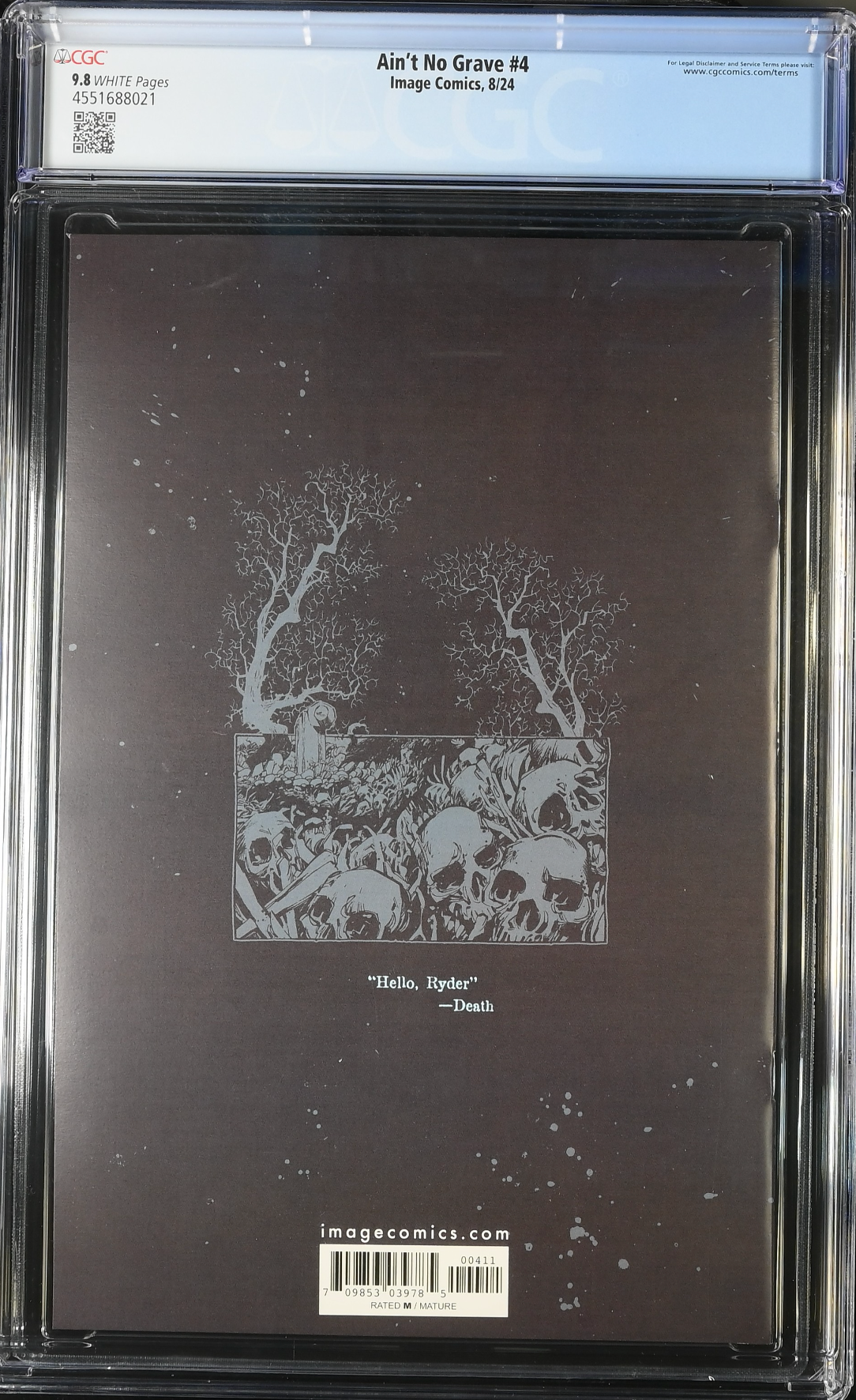 Ain't No Grave #4 CGC 9.8