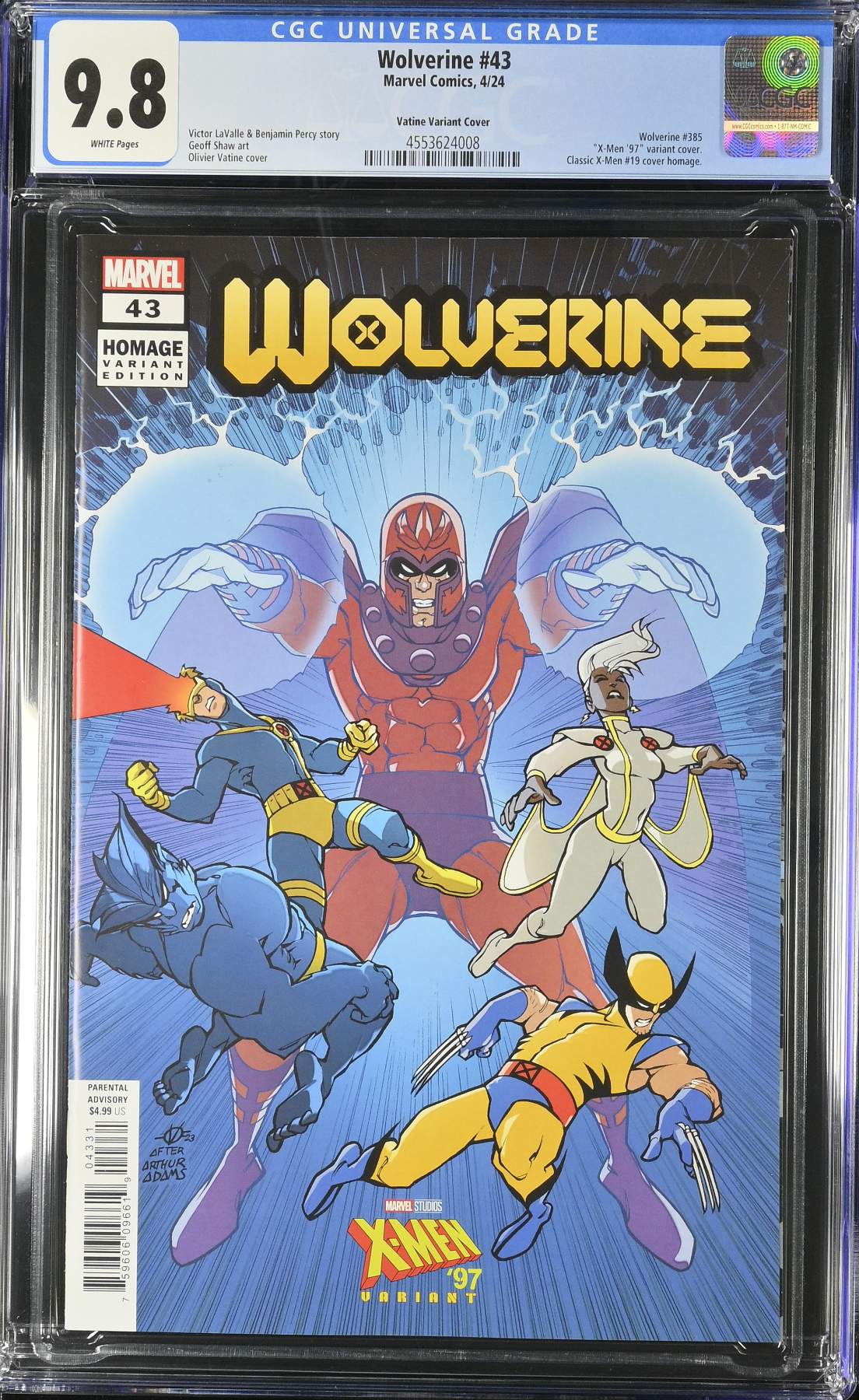 Wolverine #43 Vatine Variant CGC 9.8