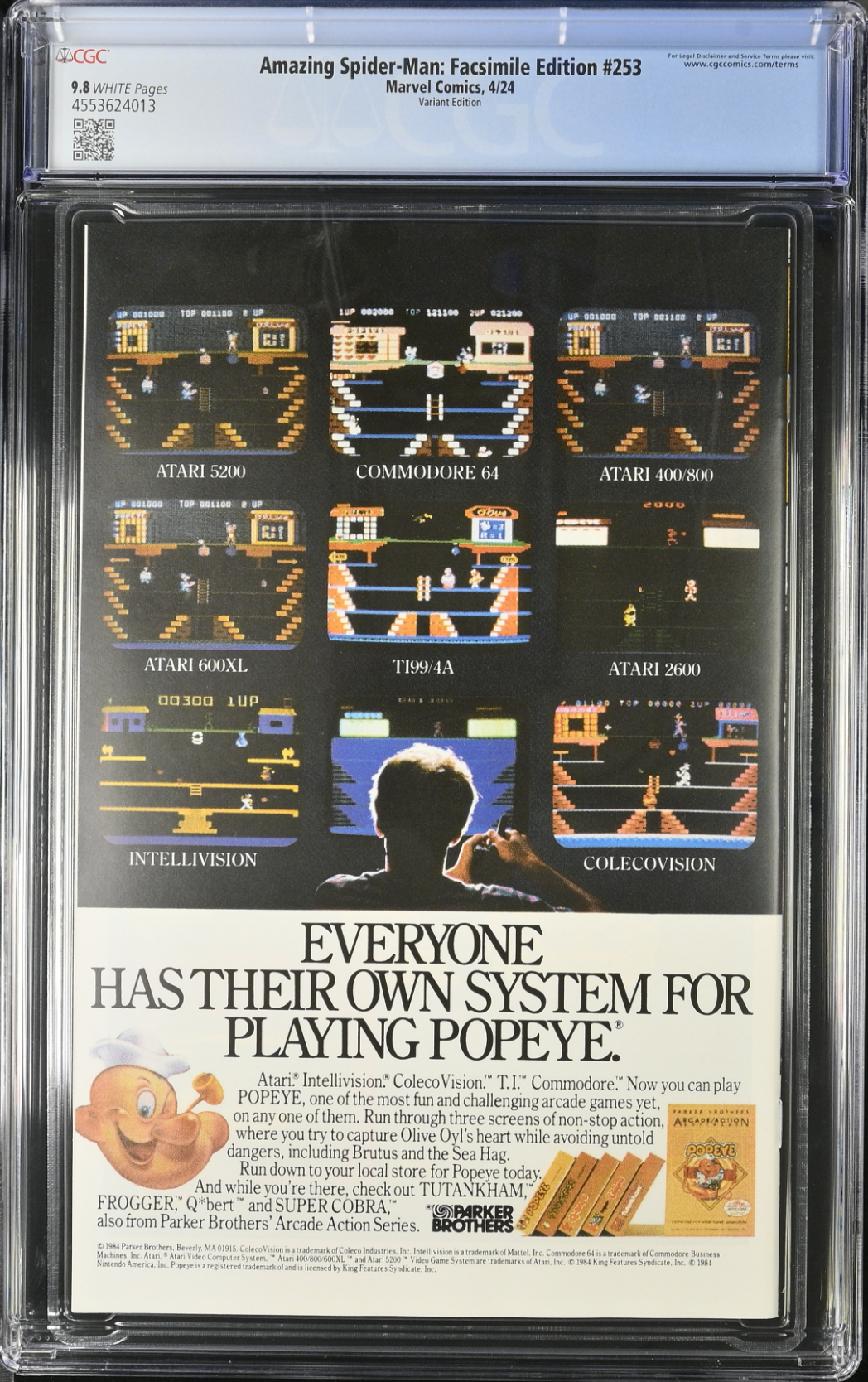 Amazing Spider-Man #253 Facsimile Edition 1:25 Retailer Incentive Variant CGC 9.8